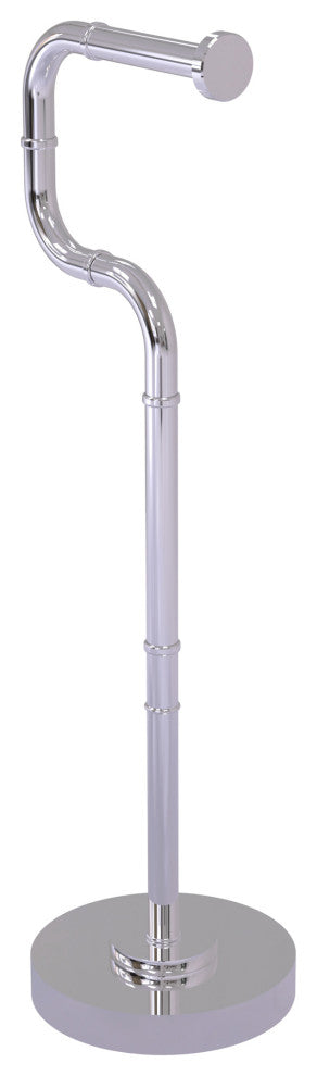 Remi Free Standing Euro Style Toilet Tissue Stand, Polished Chrome