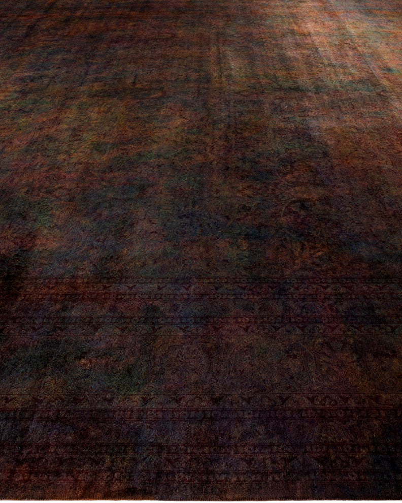 Fine Vibrance, One-of-a-Kind Handmade Area Rug Brown, 18'9"x12'5"