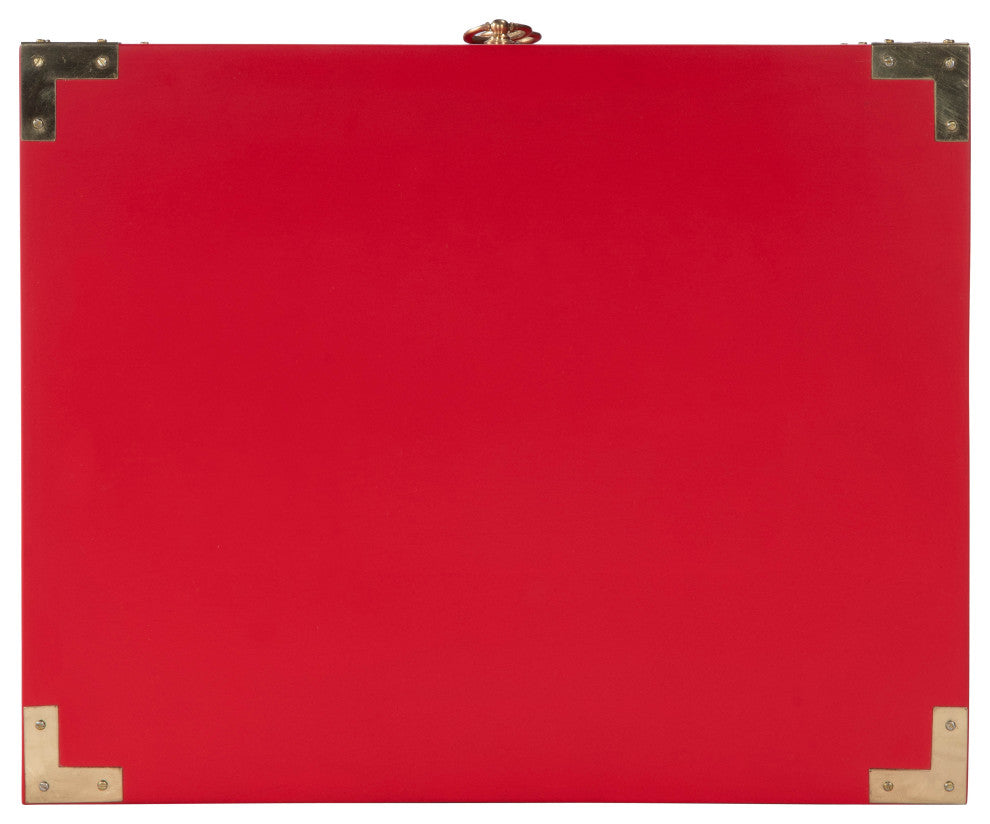 Butler Ardennes Red Campaign Chairside Chest