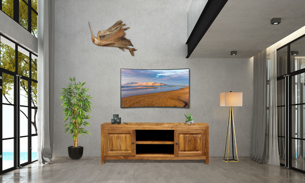 Waxed Teak Wood Santa Barbara Media Center
