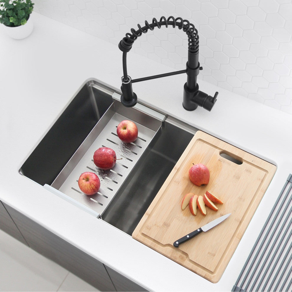 Over The Sink Bamboo Cutting Board A-906