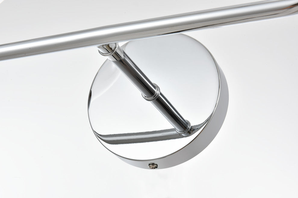4 Light Chrome And Clear Bath Sconce