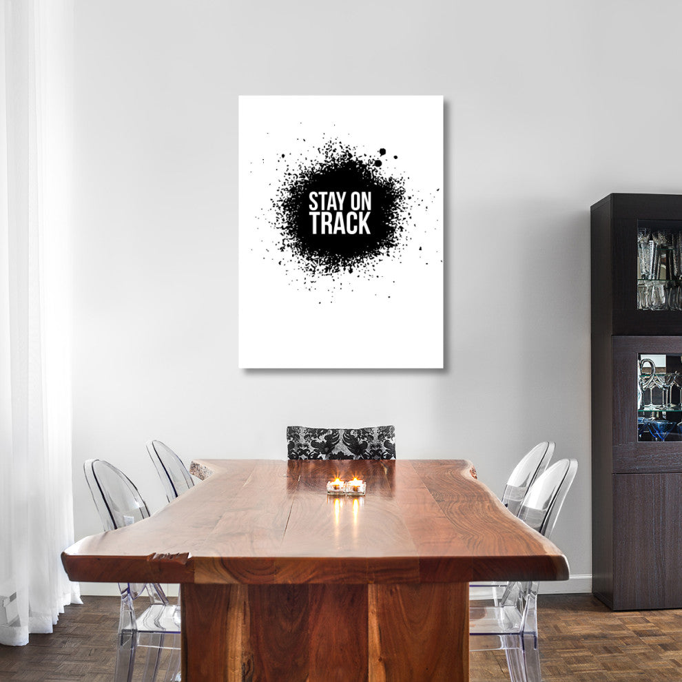 "Stay on Track Poster White" Fine Art Print