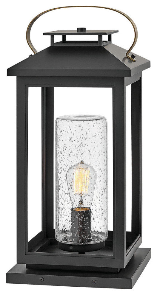 Hinkley Atwater Large Pier Mount Lantern 12V, Black