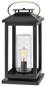 Hinkley Atwater Large Pier Mount Lantern 12V, Black
