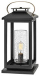 Hinkley Atwater Large Pier Mount Lantern 12V, Black