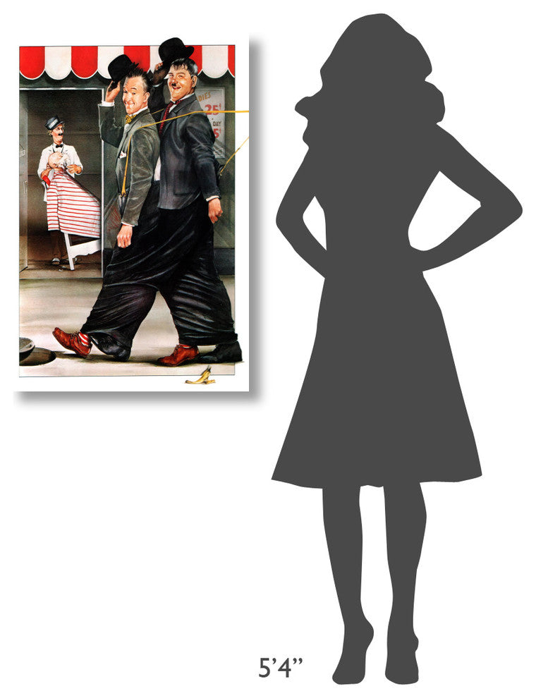 "Laurel & Hardy - Ben Turpin" Canvas by Hollywood Photo Archive, 24x36"