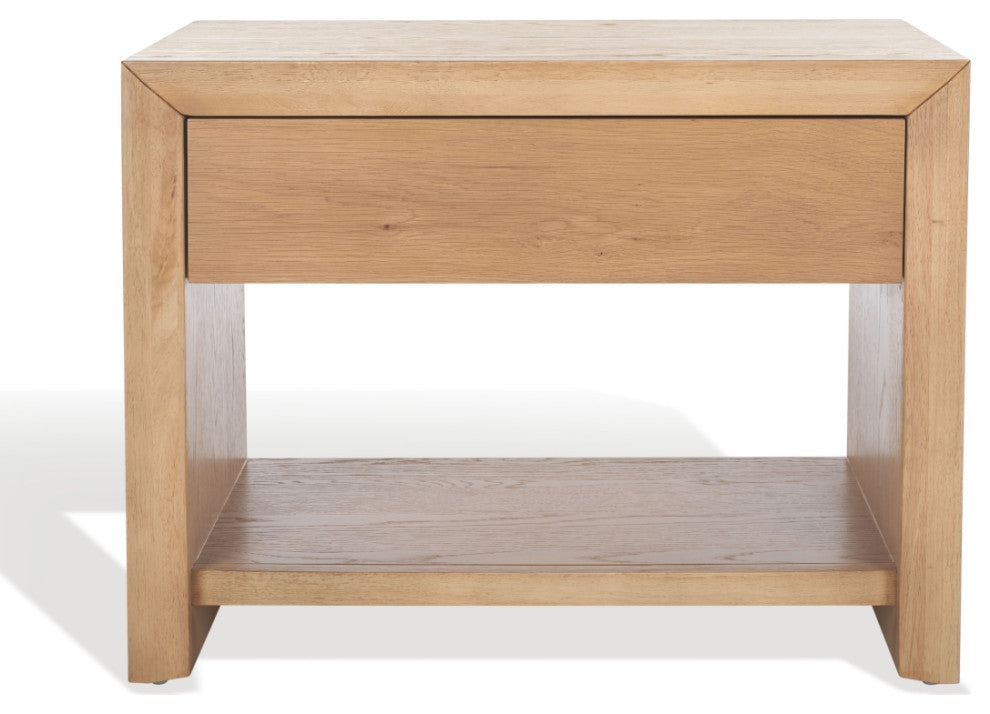 Safavieh Couture Darnell 1 Drawer Nightstand, Natural