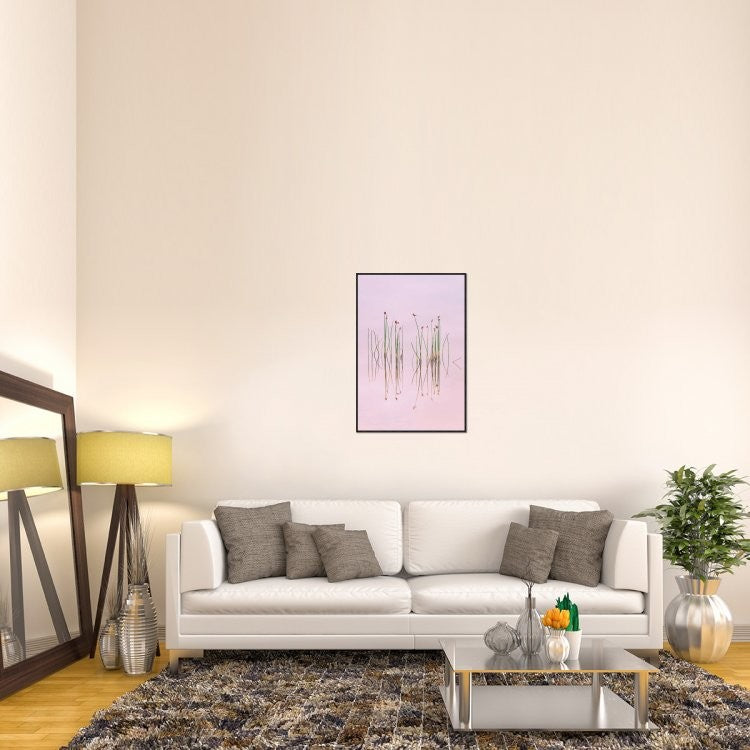 "Reflection Of Serenity" Framed Canvas Giclee by Yan Zhang, 26x37"
