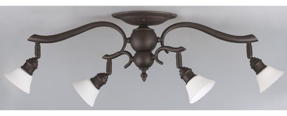 Canarm Addison 4 Head Track Light IT217A04ORB10, Oil Rubbed Bronze