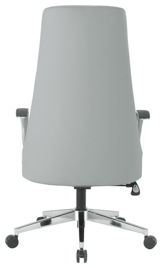 High Back Fabric Office Chair With Chrome Base, Dillon Steel
