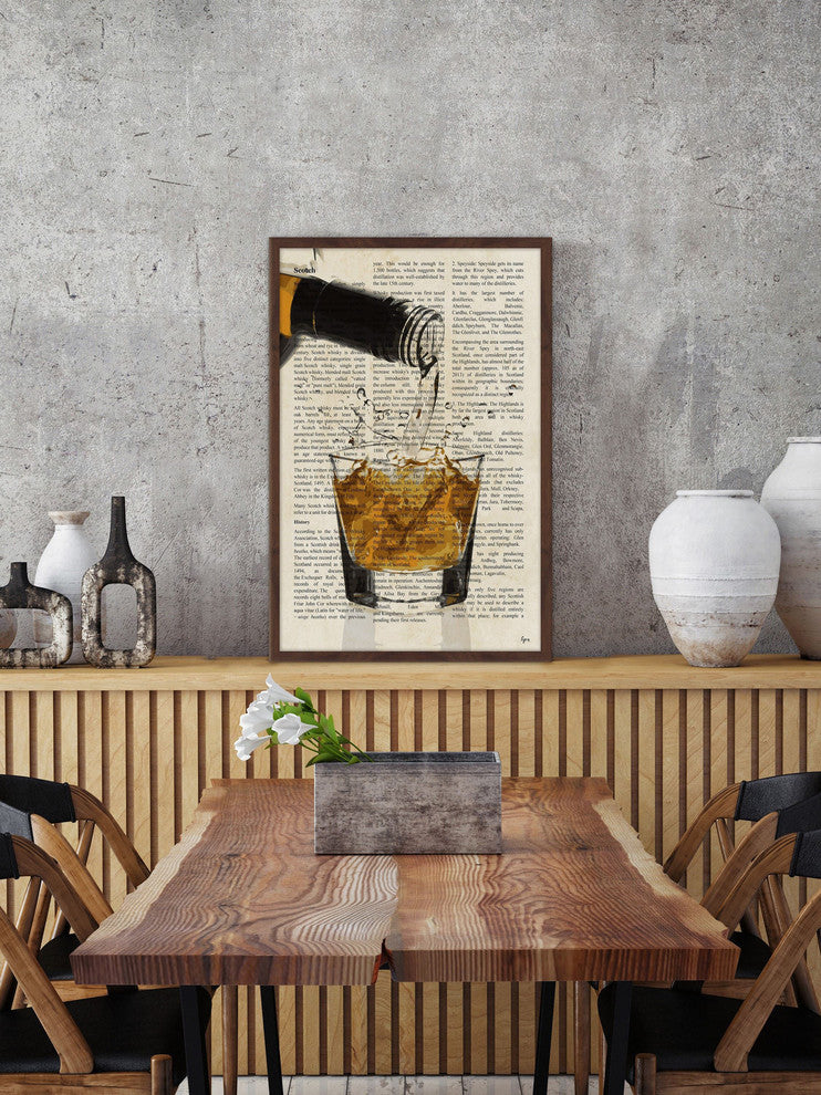 "Amber Happiness" Framed Painting Print, 20"x30"