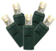 Vickerman X8G6501Pbg 50 Warm White Wide Angle Led, 34' Christmas Light Strand