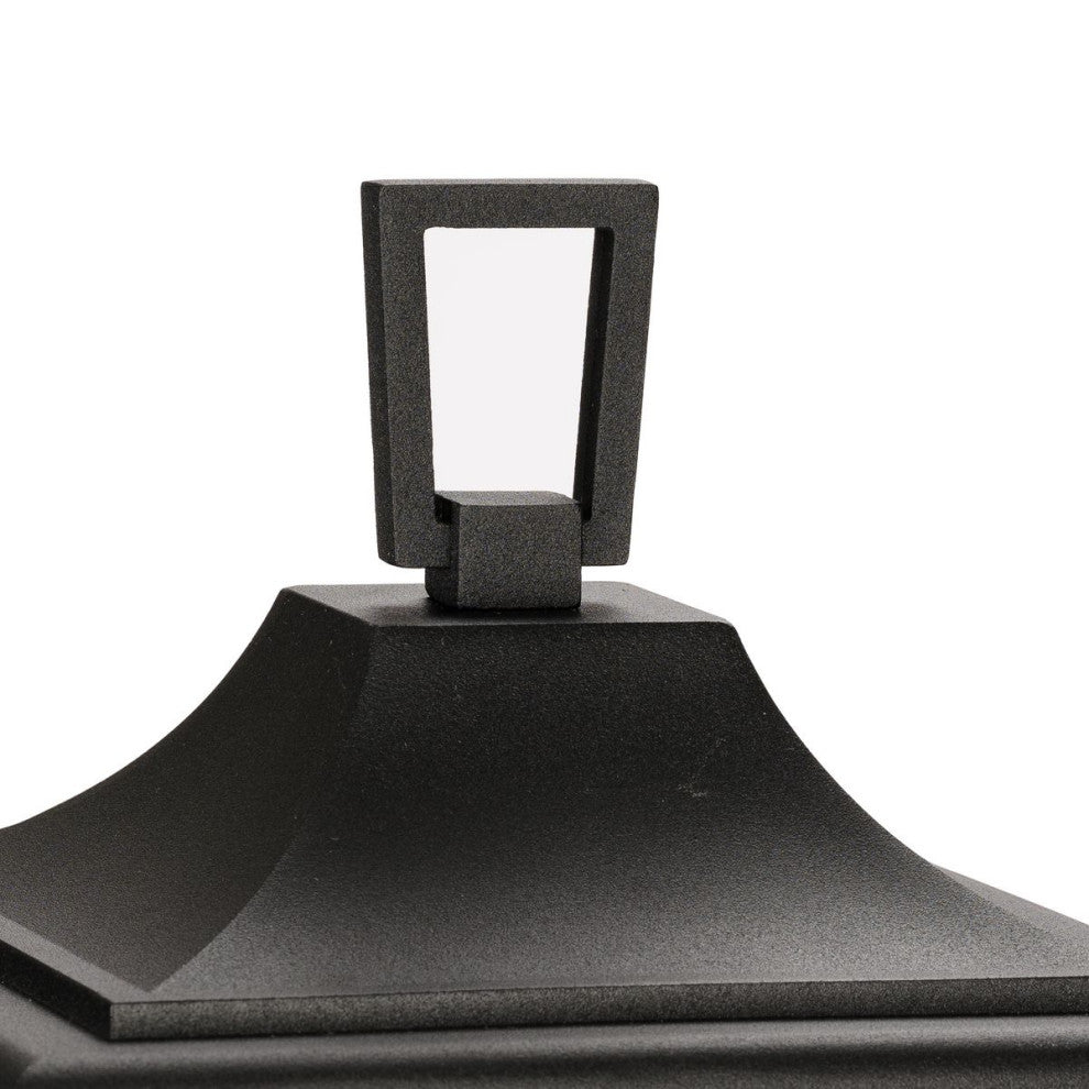 Padgett Collection 18-1/2" 1-Light Textured Black Outdoor Post Light