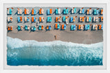 "Alone on an Empty Beach" Framed Painting Print, 18x12