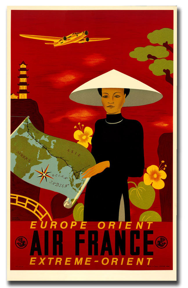 'Air France Orient Express' Canvas Art