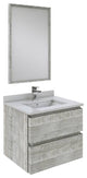 Fresca Formosa Modern 24" Ash Wall Hung Bathroom Vanity Set