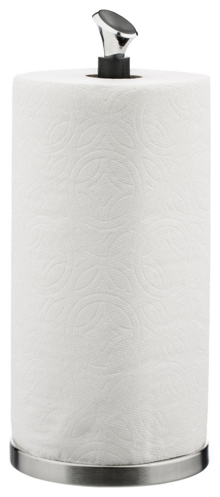 Jiallo Paper Towel Holder with Black Ridges, stylish knob