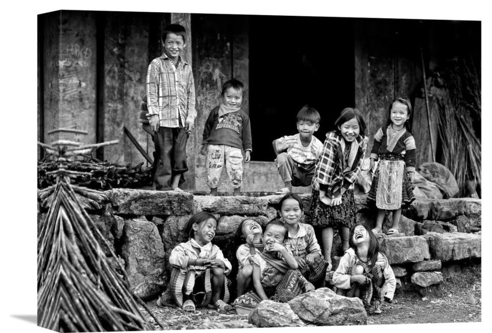 "Happiness Is Having Nothing" Stretched Canvas Giclee by John Moulds, 16"x12"