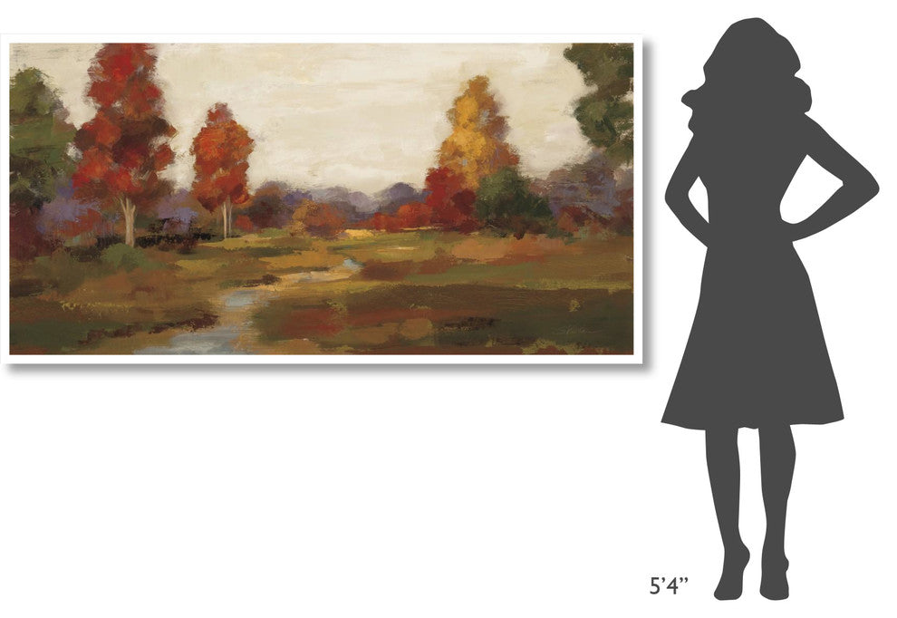"Fall Creek" Digital Paper Print by Silvia Vassileva, 74"x38"