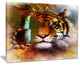 "Tiger With Butterfly Wings" Animal Digital Art Canvas Print