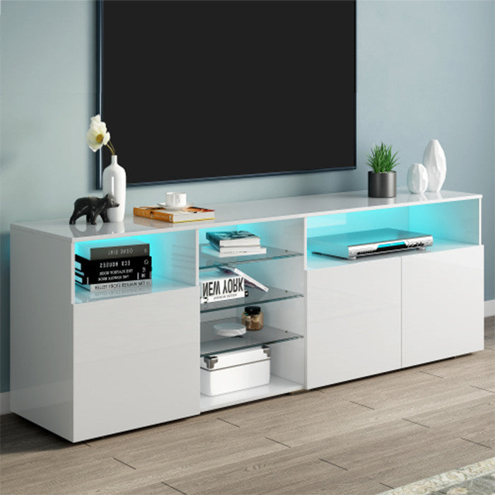 Universal Entertainment Center white modern TV stand