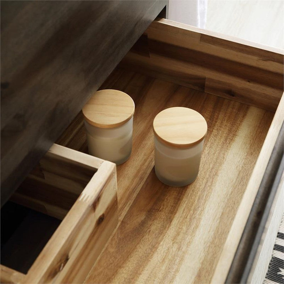 Fresca Formosa 30" Floor Standing Acacia Wood Bathroom Cabinet in Brown