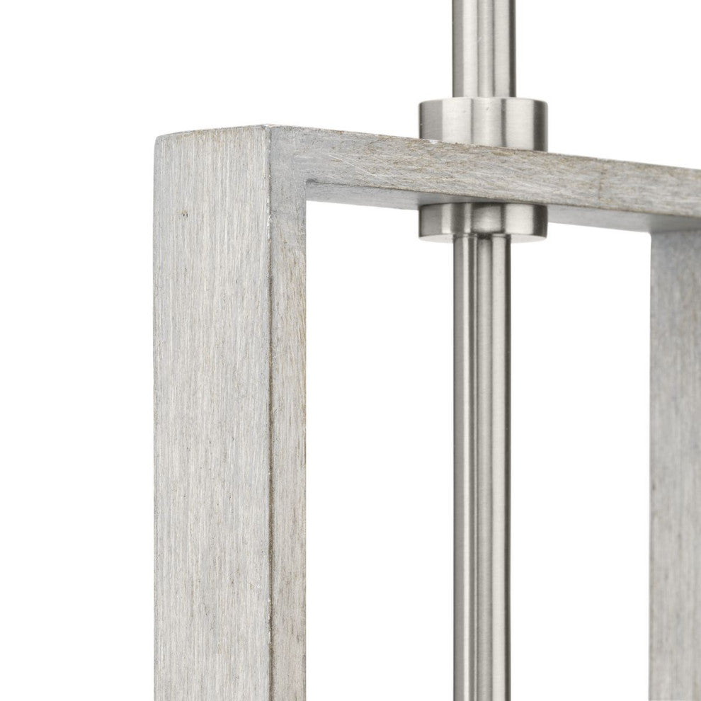 Boundary Collection 1-Light Modern Pendant, Brushed Nickel
