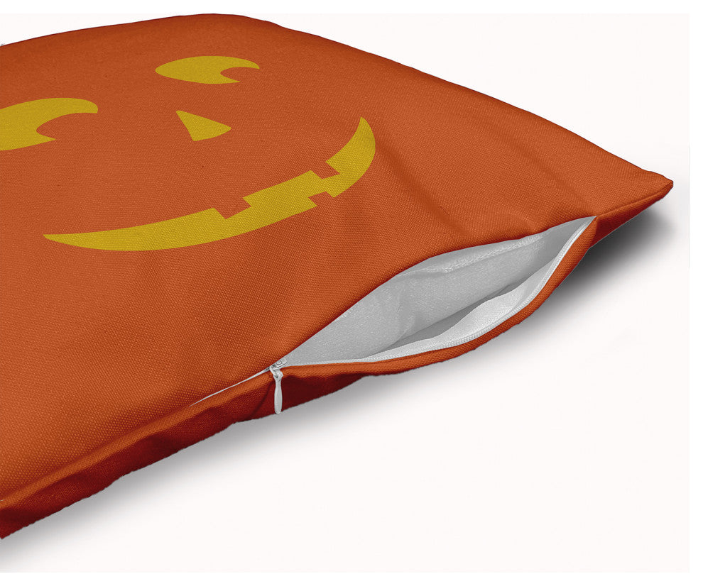 Halloween JackoLanternRight Accent Pillow with Removable Insert, Nutmeg, 20"x20"