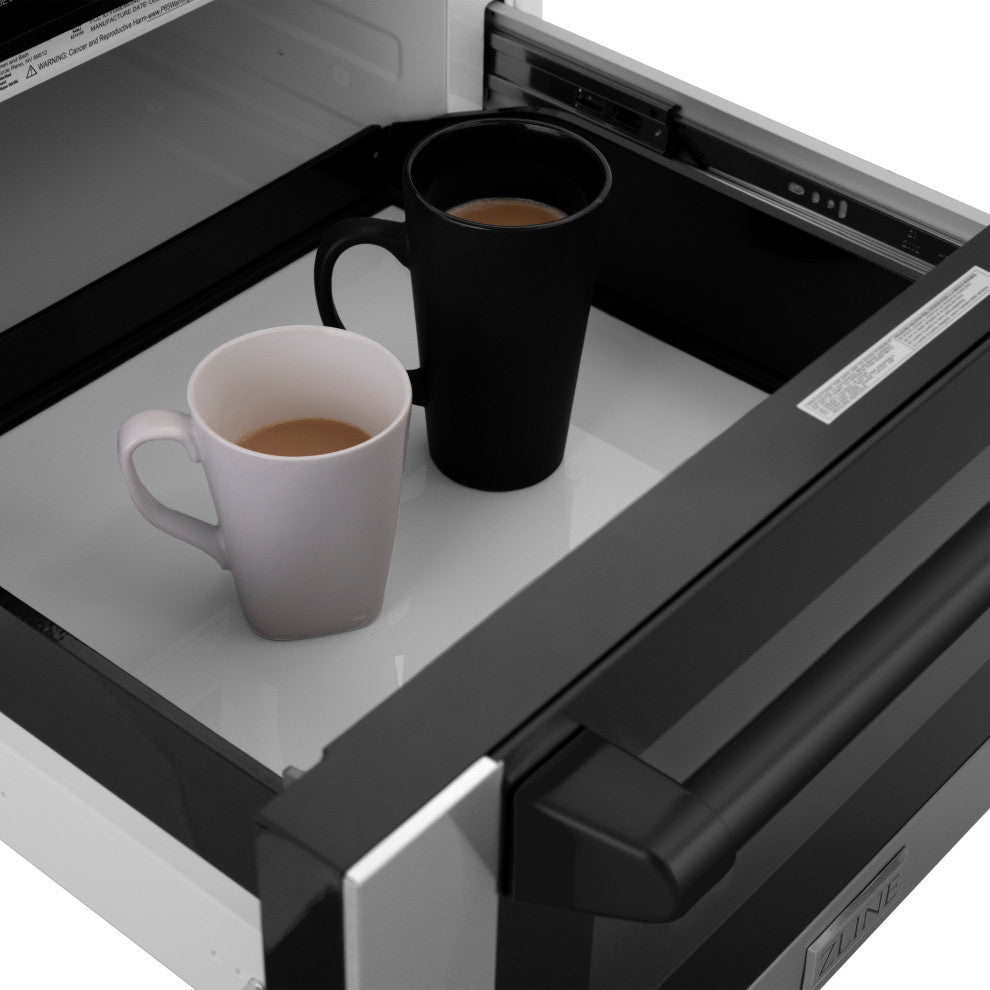 ZLINE Microwave Drawer s, Stainless and Matte Black MWDZ-1-H-30-MB