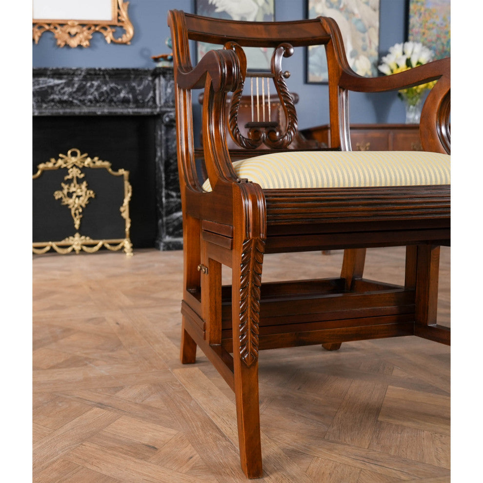 Mahogany Library Chair