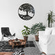 DecorShore 24 in. Round Metal Wall Art Decorative Wall Sculpture Natural Harmony