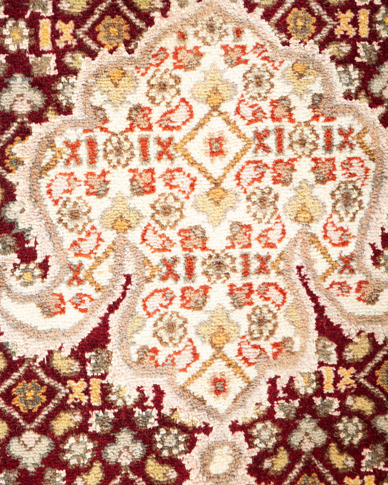 Tachileik One-of-a-Kind Hand-Knotted Area Rug Red, 8'1"x10'5"