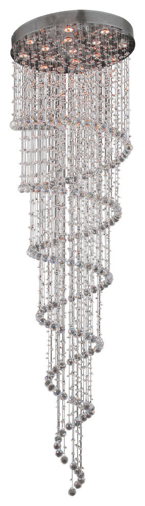 Artistry Lighting Galaxy Spiral Crystal Chandelier, 28x96