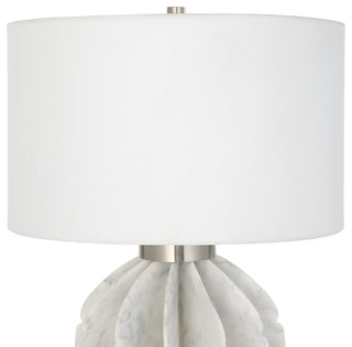 Uttermost Repetition White Marble Table Lamp