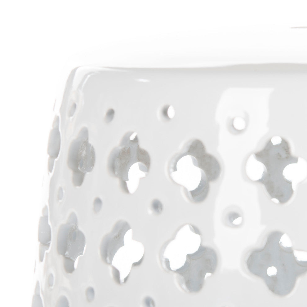 Safavieh Lacey Garden Stool, White