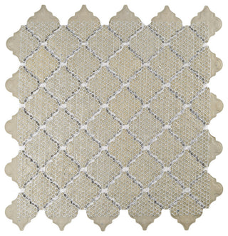 Hudson Tangier Mosaic Floor and Wall Tile, Silk White, Sample