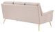 Chesapeake Performance Velvet Sofa-Gold Pink