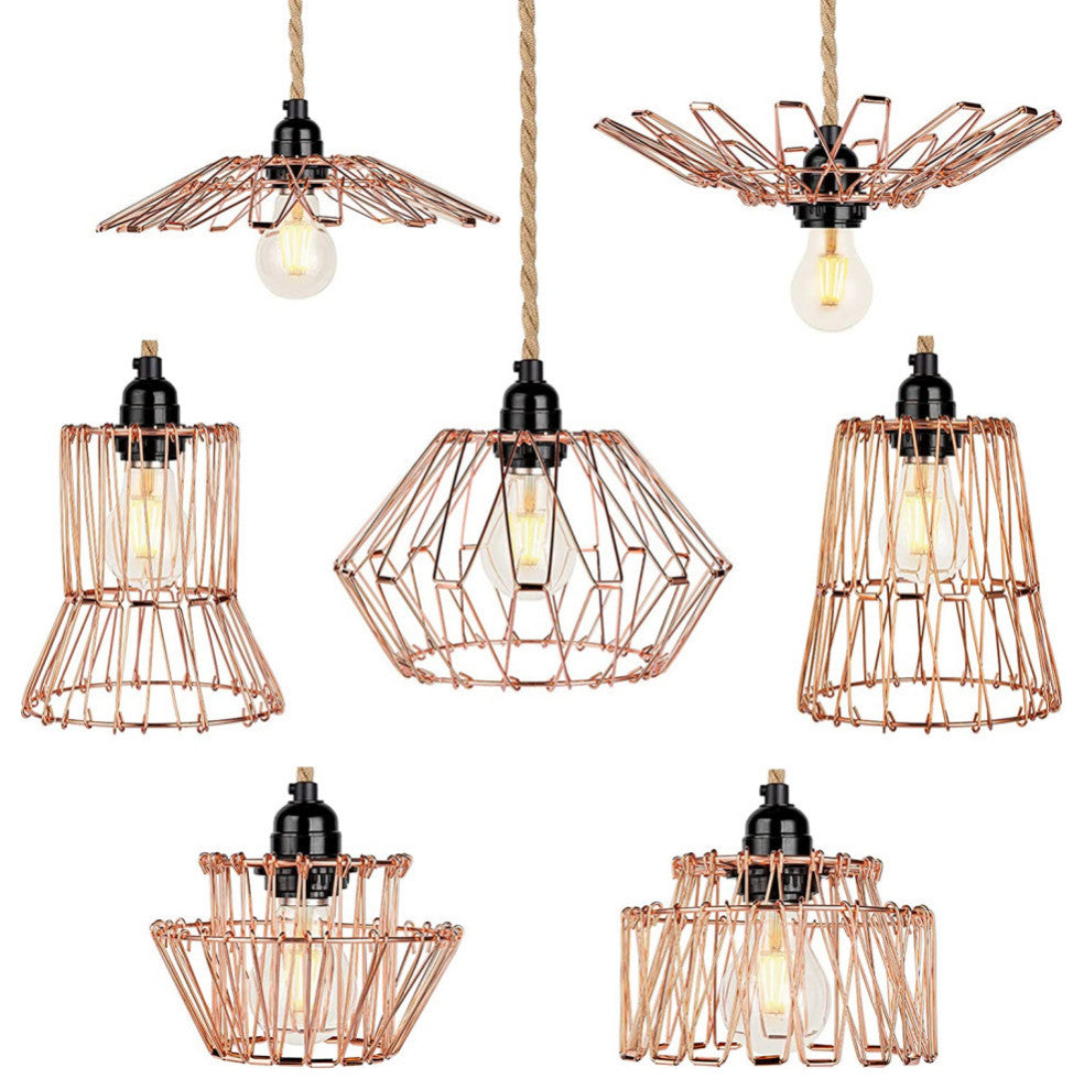 Industrial Rose Lamp Plug In  Light Hanging Kit