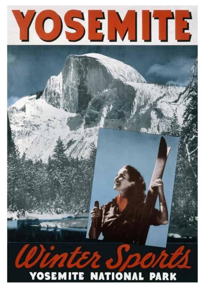 "Yosemite / Winter Sports" Digital Paper Print by Unknown, 23"x32"