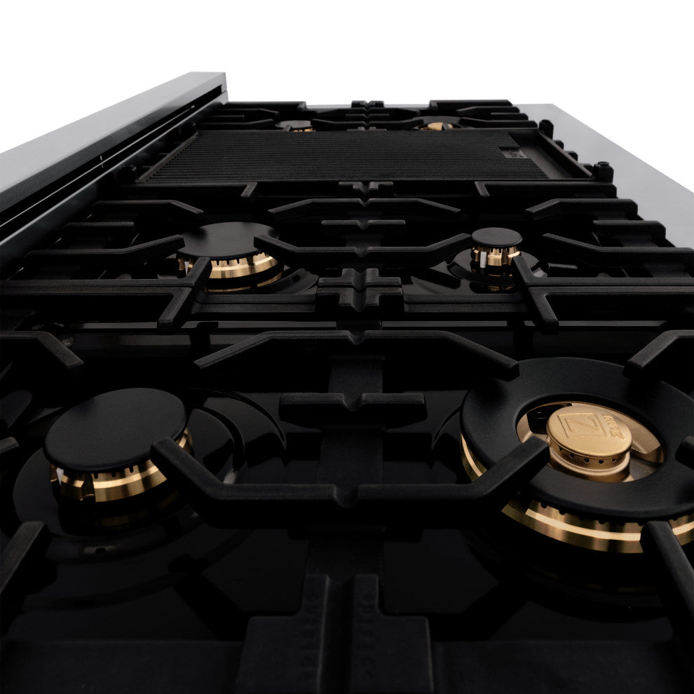 ZLINE 48" Dual Fuel Range, Stainless With White Matte Door RAZ-WM-48-MB