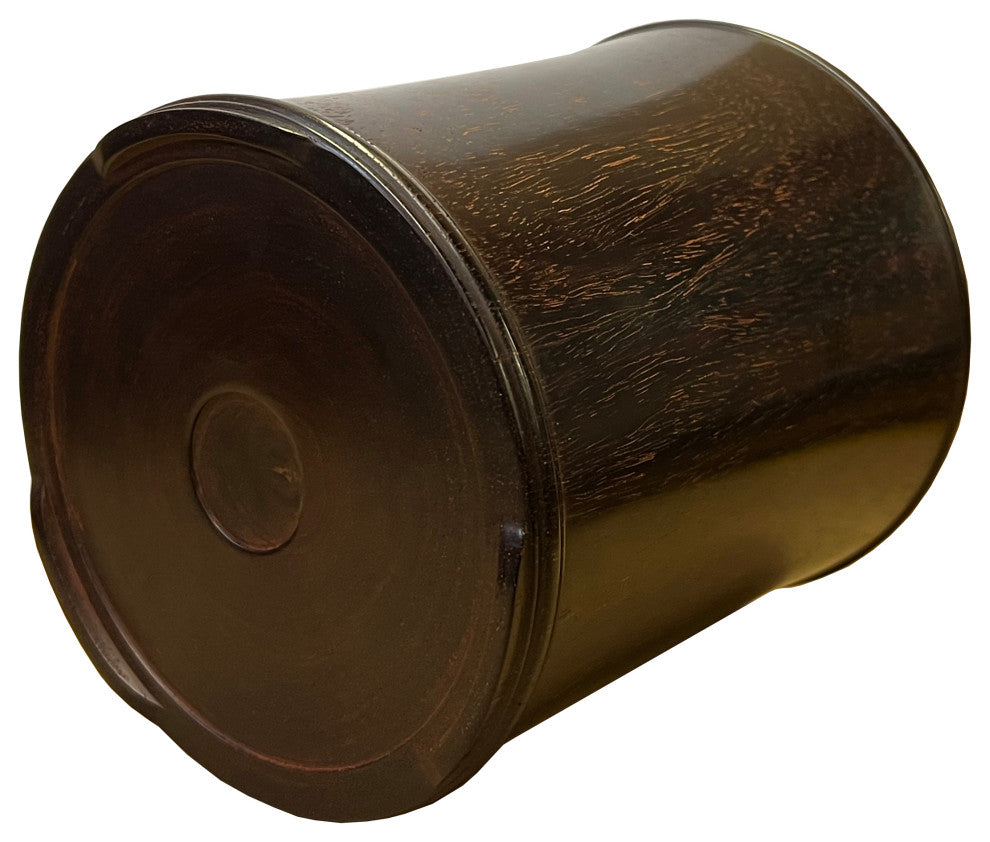 Chinese Zitan Wood Natural Pattern Brush Pen Holder/Brush Pot Hws2544