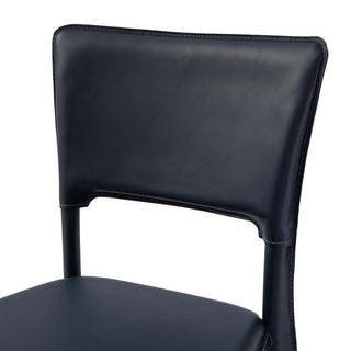 Metro Top Grain Leather Counter Stool, Heritage Leather-Chocolate