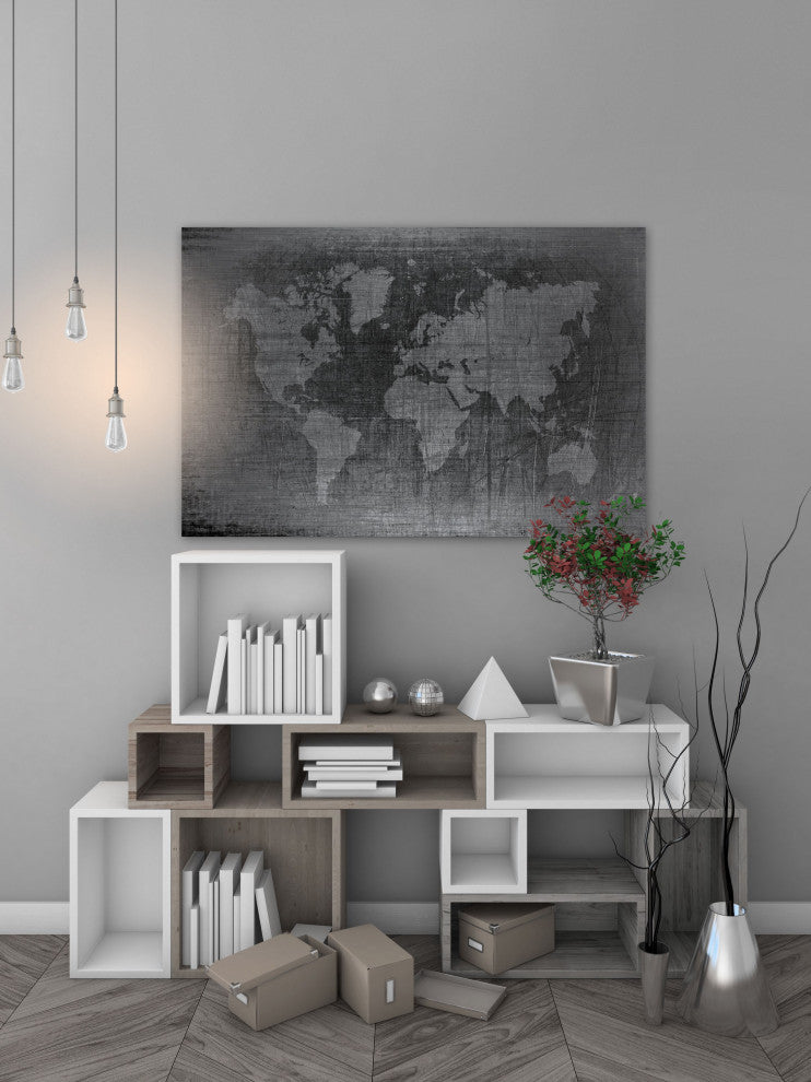 "Latitude 2" Print on Brushed Aluminum, 36"x24"