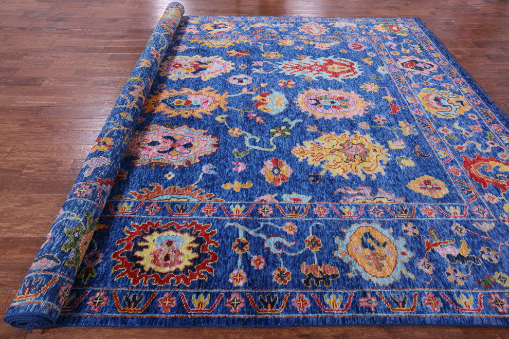 9' 10" X 13' 9" Turkish Oushak Handmade Wool Rug - Q14781