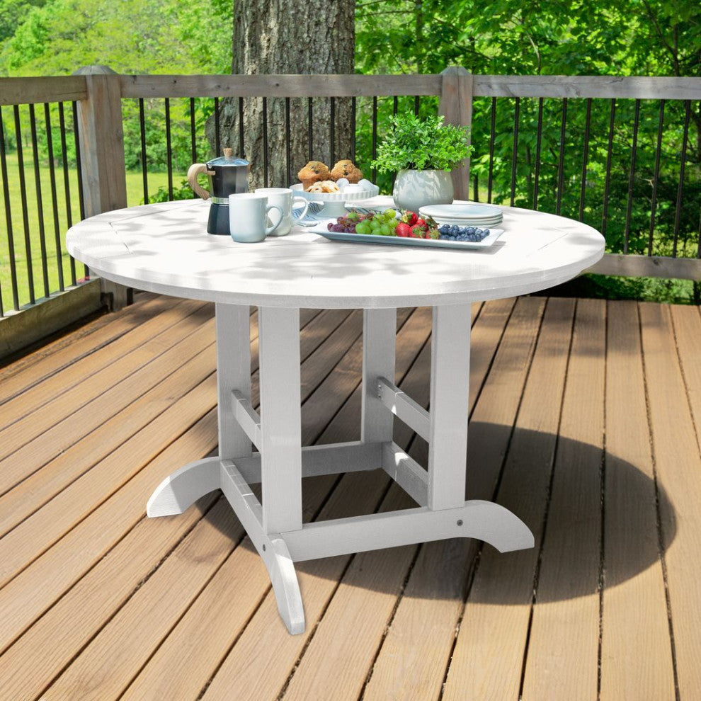 Round Dining Table, 48", White