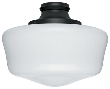 Hunter Damp-Rated Traditional Globe Light Kit in Black