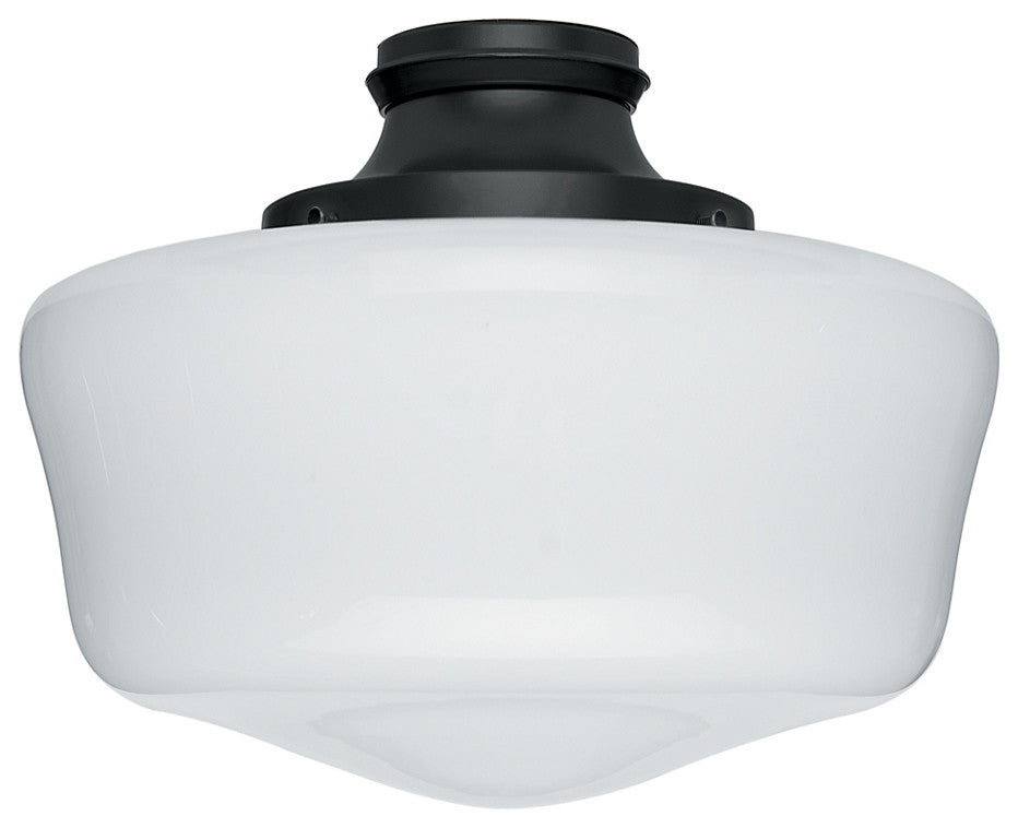 Hunter Damp-Rated Traditional Globe Light Kit in Black