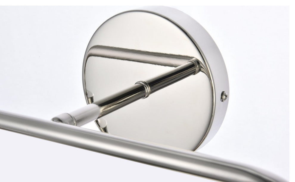 Helen 2-Light Bath Sconce, Polished Nickel With Frosted Shade
