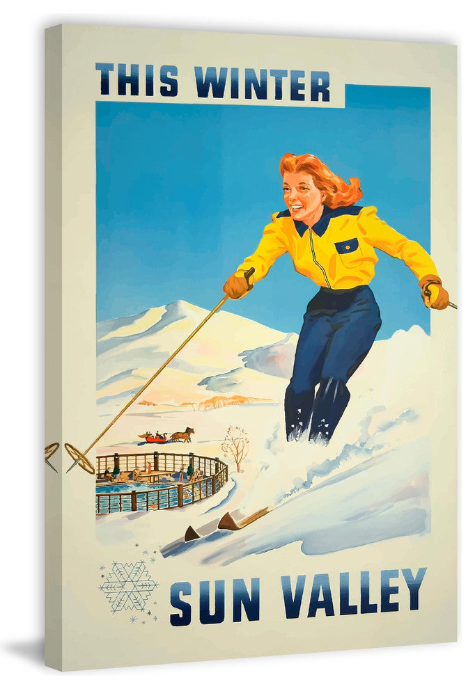 "Sun Valley" Painting Print on Wrapped Canvas, 16"x24"